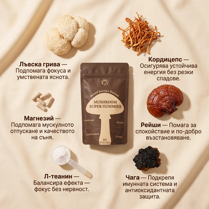 Shroomies - Mushroom Супер Гъмита